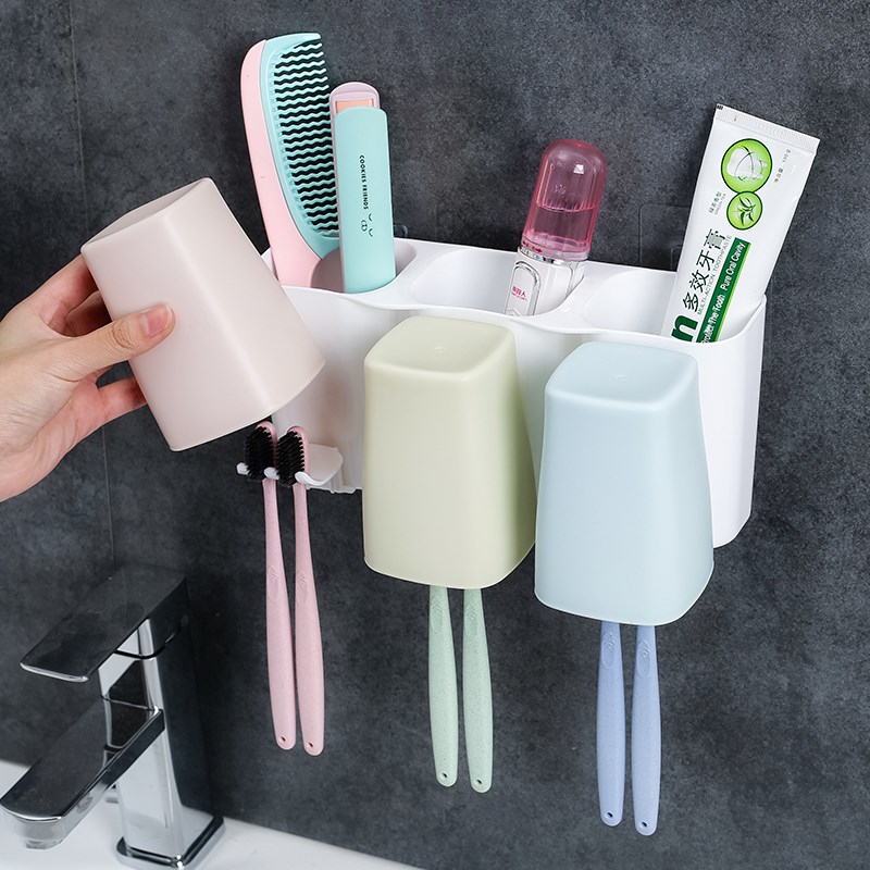 Popular Three Four Home Wall hanging Brush teeth Suction wall Shelf toothbrush TOILET Set Cup Cupsin the Family/Personal Cleaning Tools , Sanitary appliances/Bathroom accessories , Toothbrush holder/Teeth bench category - from Buy2taobao.com to provide professional Taobao agent buy service