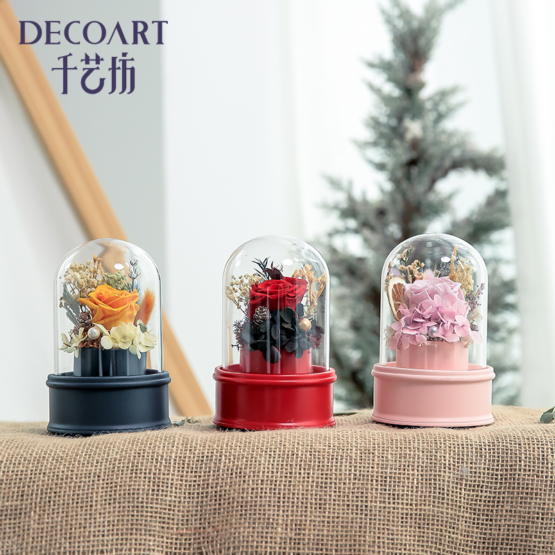 graduation gift Spend eternity Music box Glass cover Gift box Dried flowers Bouquet of flowers Decoration Birthday gift Girlfriendin the Home accessories , Vase/Flower/Artificial flowers/Imitation jewelry , Dried flowers/Petal/Dried package/Dry twigs category - from Buy2taobao.com to provide professional Taobao agent buy service
