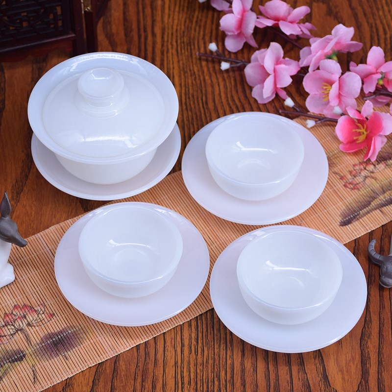 玉瓷茶具套装家用功夫茶杯套装白瓷茶具陶瓷整套盖碗茶壶茶道配件|ruв категории посуда, чайный сервиз, кунг - Фу, чайный сервиз - от Buy2taobao.com для оказания профессиональной услуги покупки агента Taobao