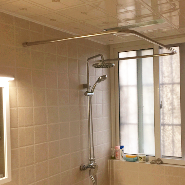 customized 304 thickening wire drawing Stainless steel Special-shaped Arc Shower curtain rod Shower Room Matching Water retaining stripin the Family/Personal Cleaning Tools , Sanitary appliances/Bathroom accessories , Shower curtain rod category - from Buy2taobao.com to provide professional Taobao agent buy service