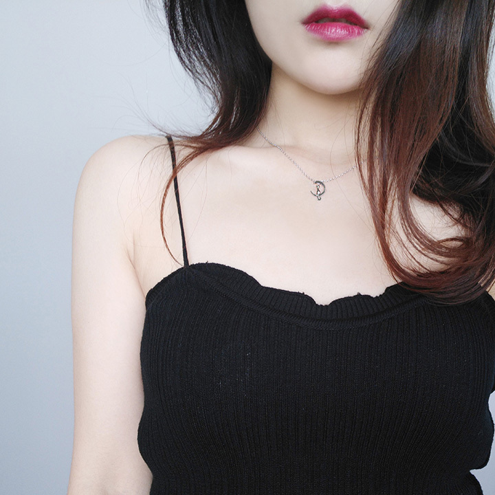 Korean Edition Simplicity student Sen family Net Red Trill Moon Kitty Pendant chic Clavicle chain Necklace have cash less than that is registered in the accounts Necklacein the Accessories/Fashion Jewelry, Necklace category - from Buy2taobao.com to provide professional Taobao agent buy service