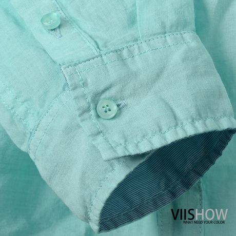Viishow Linen Solid Casual Long Sleeve Lapel Men Shirt Viishow Linen Solid Casual Long Sleeve Lapel Men Shirt