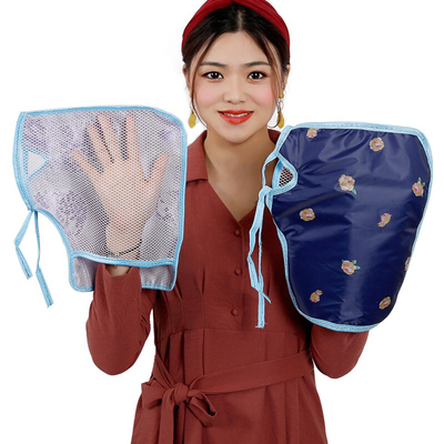 冰丝里夏季电动车防晒网纱手套加大遮阳电摩自行车手把套防水护手