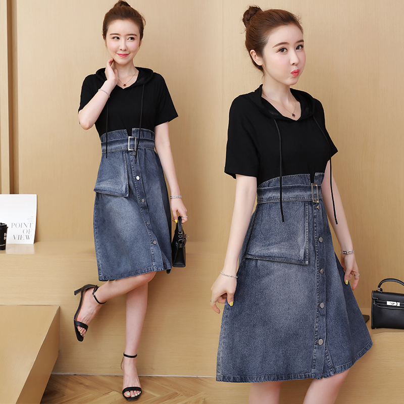 Large Women's wear By age Dress new pattern Western style Summer wear Show thin Fat sister False two 9269in the Women's clothing/Boutique , Large size women category - from Buy2taobao.com to provide professional Taobao agent buy service