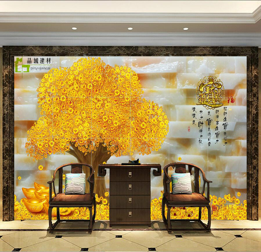 3D Tile Walls 3D Chinese living room 3D Jade carving Pachira Ready source of money television Background wall Caiyuanguangjinin the Decoration main material , Ceramic tile , Tile Walls category - from Buy2taobao.com to provide professional Taobao agent buy service