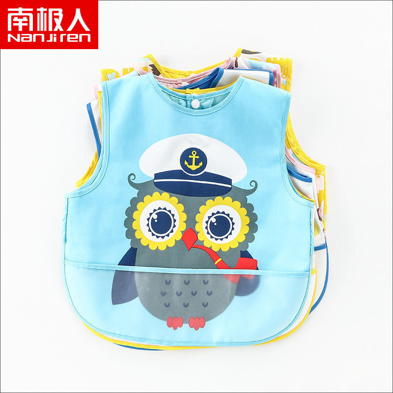 NGGGN baby Having dinner Burqa girl waterproof children Boy Sleeveless baby Bibs Rice pocket Button Dressingin the Children/Baby/Family fitted , Anti-dressing/Overalls category - from Buy2taobao.com to provide professional Taobao agent buy service