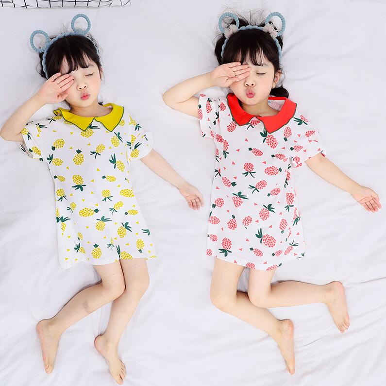 儿童睡裙纯棉小女孩睡衣女童公主短袖长裙小童女宝宝空调服家居服|ruв категории Детская одежда, детей дома, одежду, домашнего юбка/платье - от Buy2taobao.com для оказания профессиональной услуги покупки агента Taobao