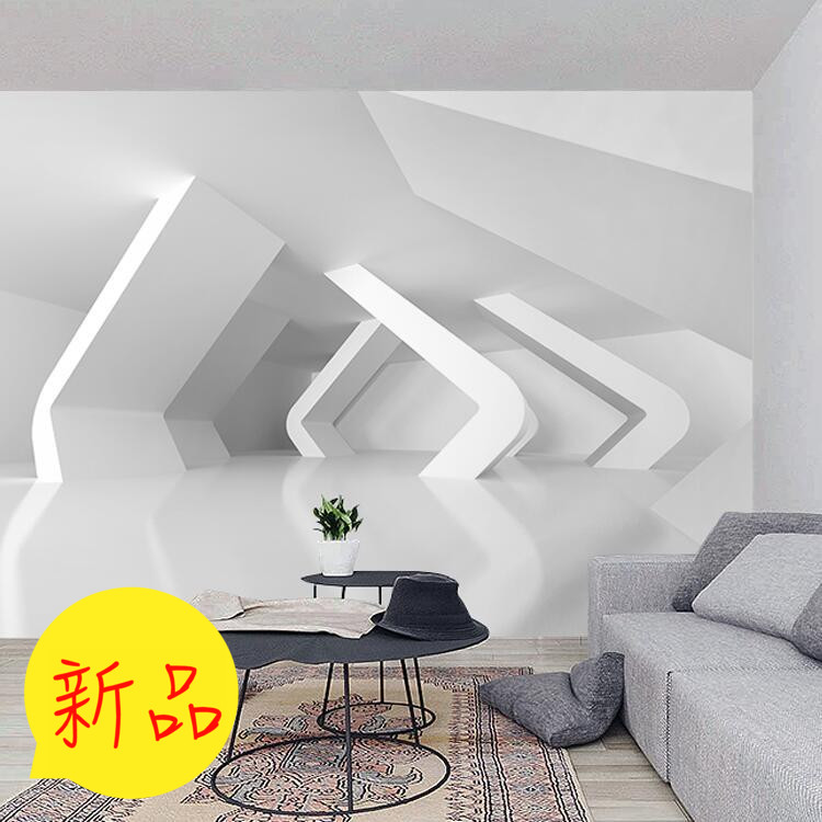 办公室公司立体3D壁纸会议展厅走廊背景延伸几何空间科技现代墙纸在类目 家装主材, 墙纸, PVC墙纸中 - 来自Buy2taobao.com提供专业的淘宝代购服务