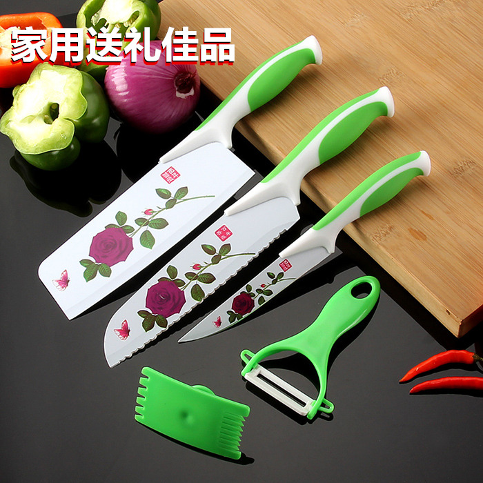 礼品套刀 不锈钢菜刀印花不粘刀韩式仿陶瓷小菜刀厨刀水果刀套装|msdalam kategori dapur/memasak Appliances, memasak Appliances, alat, Satu set lengkap pisau dapur - dari Buy2taobao.com untuk memberikan perkhidmatan ejen Taobao profesional membeli