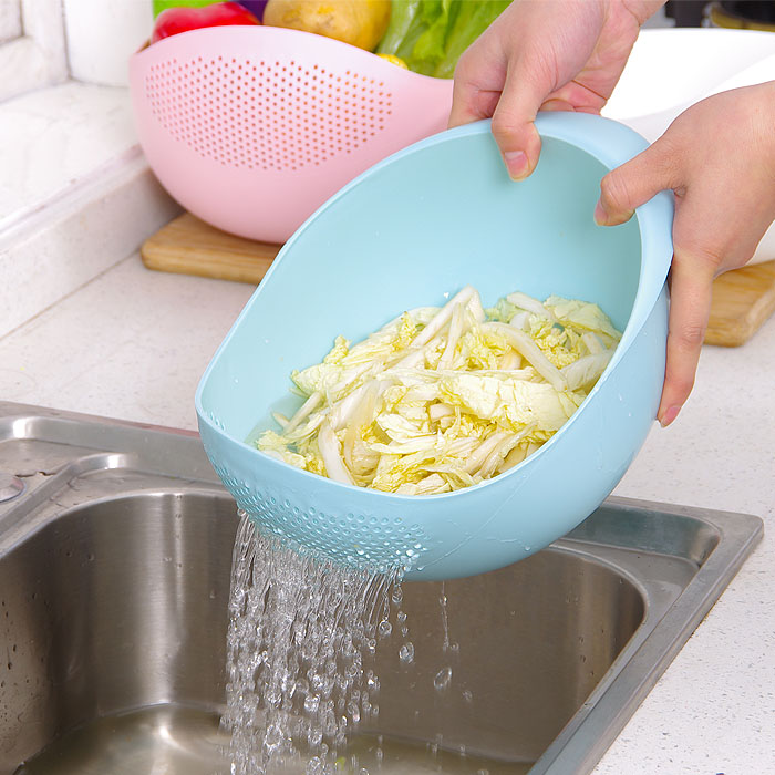 家用厨房淘米器洗米筛塑料加厚沥水洗菜盆洗水果篮装水果盆蔬菜篮在类目 餐饮具, 餐具, 果盆/果盘/果篮中 - 来自Buy2taobao.com提供专业的淘宝代购服务