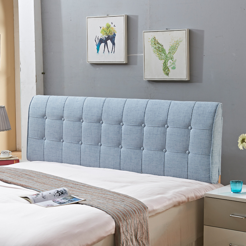 Customized Bedside Cushion backrest Linen Soft pack bed Double Tatami Pillow thickening Washablein the Home Fabric , Pillow/Pillow category - from Buy2taobao.com to provide professional Taobao agent buy service