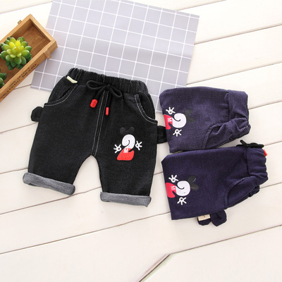 儿童短裤男夏装新款1-2-3岁2018裤子宝宝中裤牛仔裤男童休闲裤薄