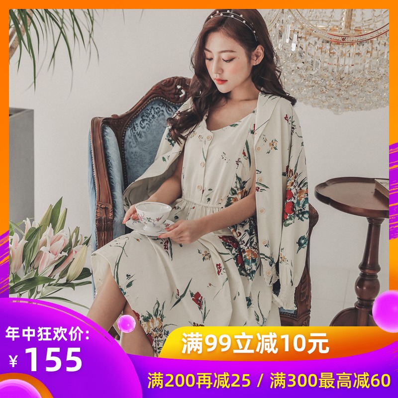 月子服春夏两件套哺乳睡裙女长款纯棉孕妇家居连衣裙产后薄款睡衣|ruв категории Всё для беременных и кормящих, дом одежды/кормления./осень белье, домашнего юбка - от Buy2taobao.com для оказания профессиональной услуги покупки агента Taobao