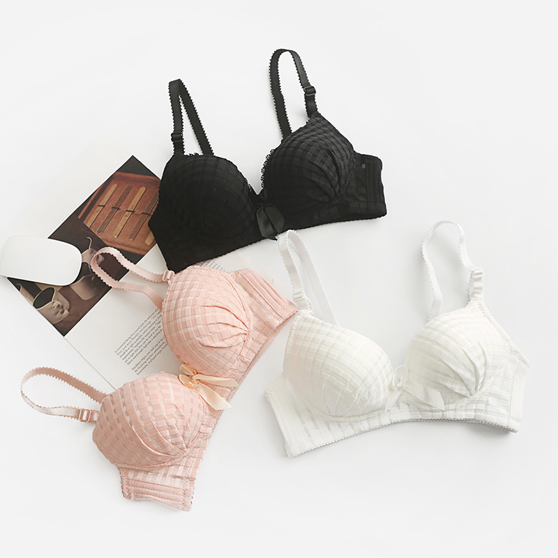 Underwear student Senior high school student girl Thin section Bras Wireless Gather Small chest Bra 16-17 year 18-19 yearin the Lingerie/Men's underwear/Tracksuit , Bra category - from Buy2taobao.com to provide professional Taobao agent buy service
