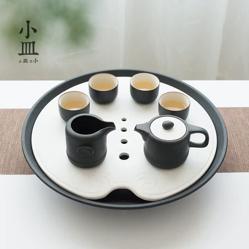 茶盘家用简约现代陶瓷圆形储水排水式功夫茶具托盘大号泡茶台在类目 餐饮具, 茶具, 茶盘中 - 来自Buy2taobao.com提供专业的淘宝代购服务