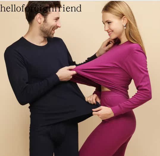 2018 Men women winter pajamas suit warm tops cotton leggings在类目 男装, 套装, 其他套装中 - 来自Buy2taobao.com提供专业的淘宝代购服务