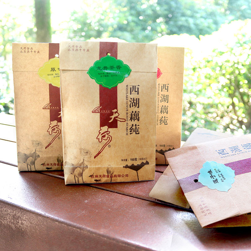 天荷150g藕莼龙井味西湖藕粉杭州特产纯冲饮营养代餐早餐莲藕粉羹在类目 咖啡/麦片/冲饮, 藕粉/麦片/冲饮品, 藕粉中 - 来自Buy2taobao.com提供专业的淘宝代购服务