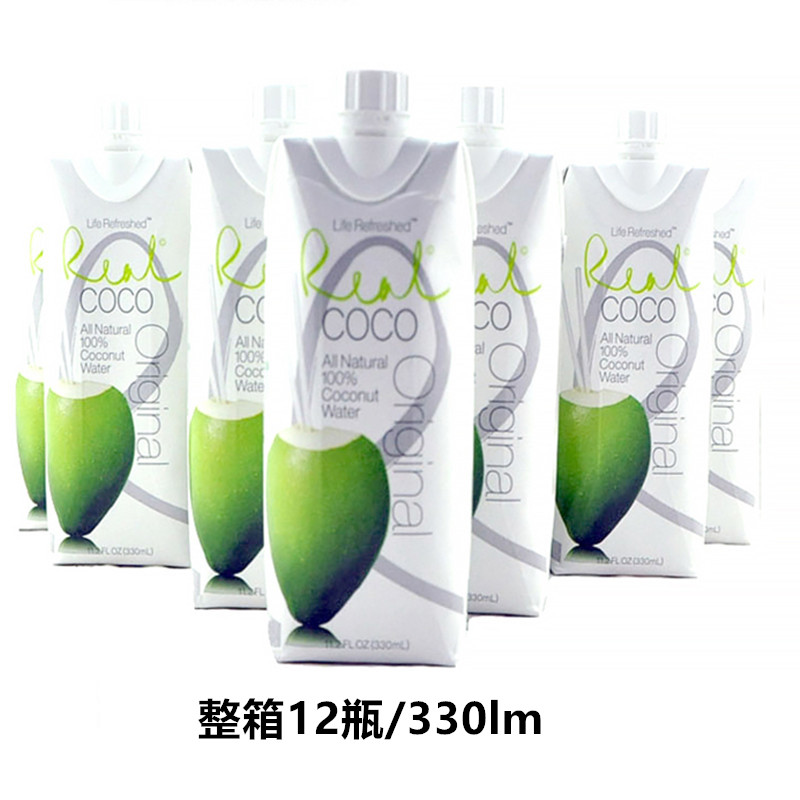 包邮 realcoco瑞欧椰子水 整箱椰子汁饮料 330ml*12瓶|ruв категории кофе/хлопья/напиток, напиток, сок, чистый сок - от Buy2taobao.com для оказания профессиональной услуги покупки агента Taobao