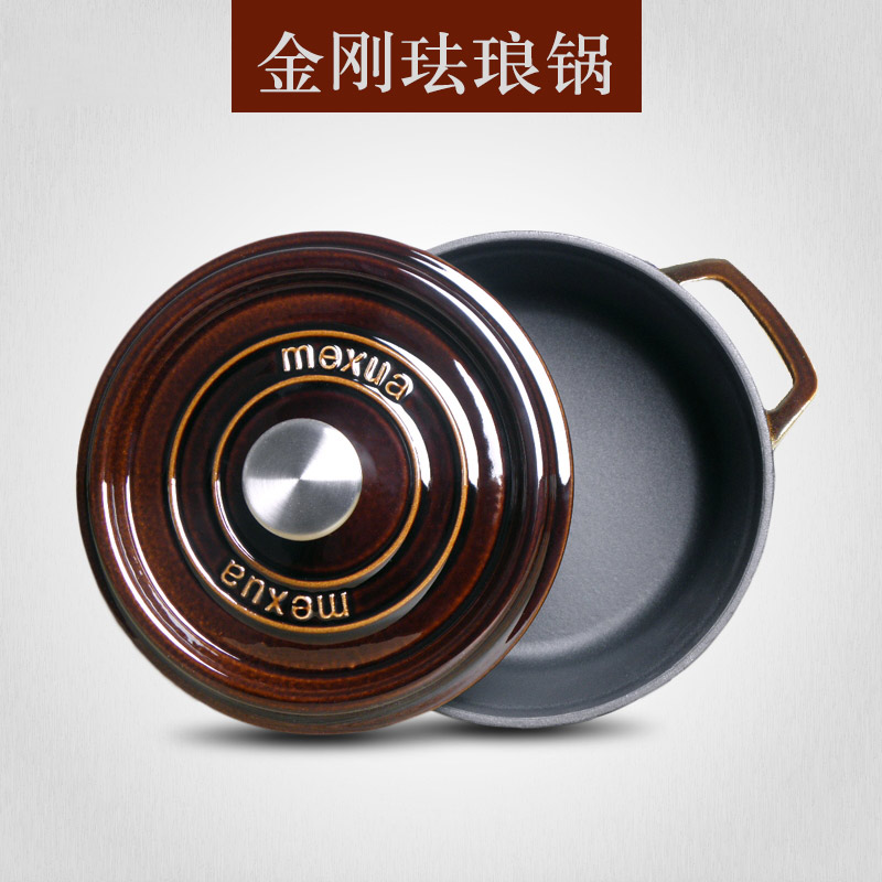 Diamond enamel pot Cast iron pot Stew pot Flat bottom non-stick cookware Pork Stew pot Electromagnetic furnace A product 75 Fold clearin the Kitchen/Cooking utensils , Cooking utensils , Cookware/Pot/Kettle , Stockpot category - from Buy2taobao.com to provide professional Taobao agent buy service