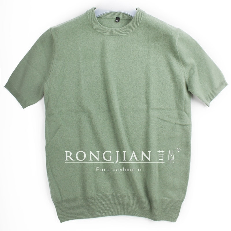 2018 New Spring and Autumn Dresses Men's Cashmere half sleeve T-shirts Primer knitting Short sleeved Net surface Solidin the Men's clothing, Knitwear/Sweaters category - from Buy2taobao.com to provide professional Taobao agent buy service