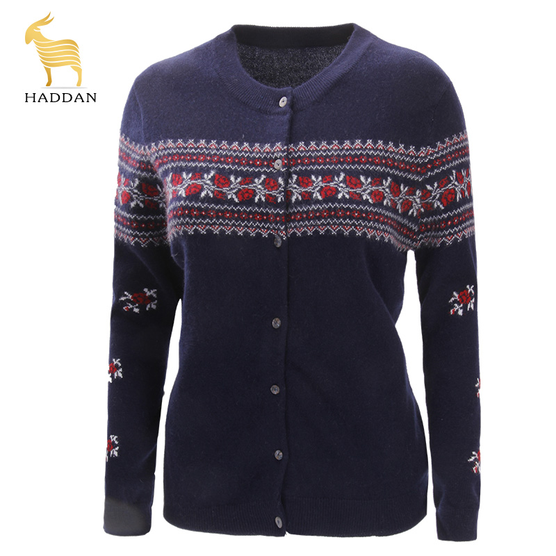 Cashmere sweater T-shirts Cardigan Cardigan Autumn and winter Self cultivation have cash less than that is registered in the accounts sweater Jacquard weave middle age mom Sweaterin the Women's clothing/Boutique , Sweaters category - from Buy2taobao.com to provide professional Taobao agent buy service