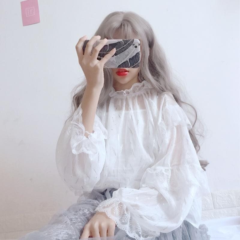 短袖内搭lolita夏衬衫洛丽塔灯笼袖上衣春夏蕾丝长袖日系超仙打底在类目 女装/女士精品, 蕾丝衫/雪纺衫中 - 来自Buy2taobao.com提供专业的淘宝代购服务