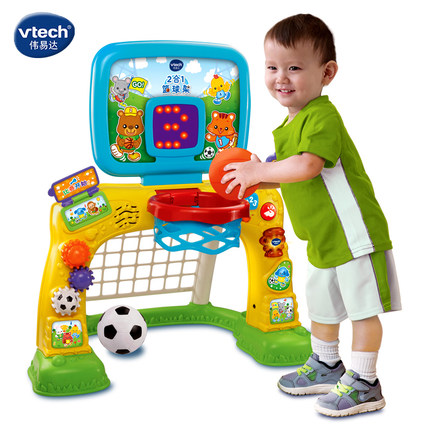 Vtech伟易达二合一足球篮球架亲子游乐玩具足球篮球2合1 带记分牌在类目 玩具/童车/益智/积木/模型, 户外运动/休闲/传统玩具, 球类玩具/球类运动中 - 来自Buy2taobao.com提供专业的淘宝代购服务