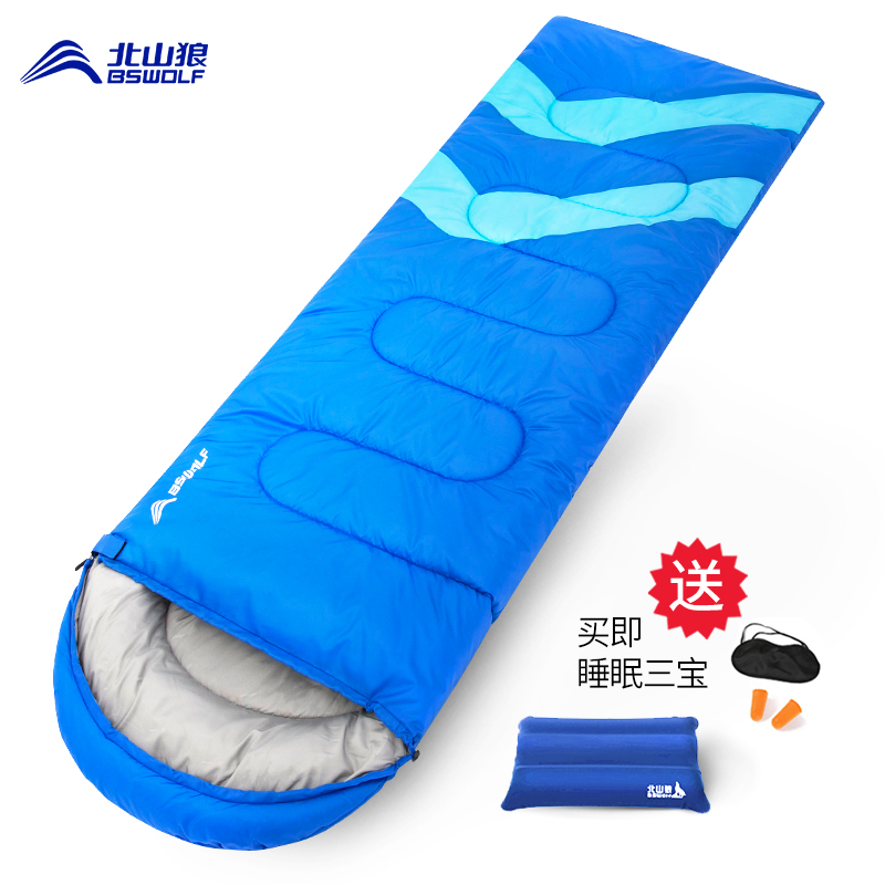 Kitayama Wolf Sleeping bag Adult outdoors Camping Single Double winter thickening travel hotel Cold proof indoorin the Outdoor/Mountaineer/Camping/Travel Goods , Sleeping bag category - from Buy2taobao.com to provide professional Taobao agent buy service