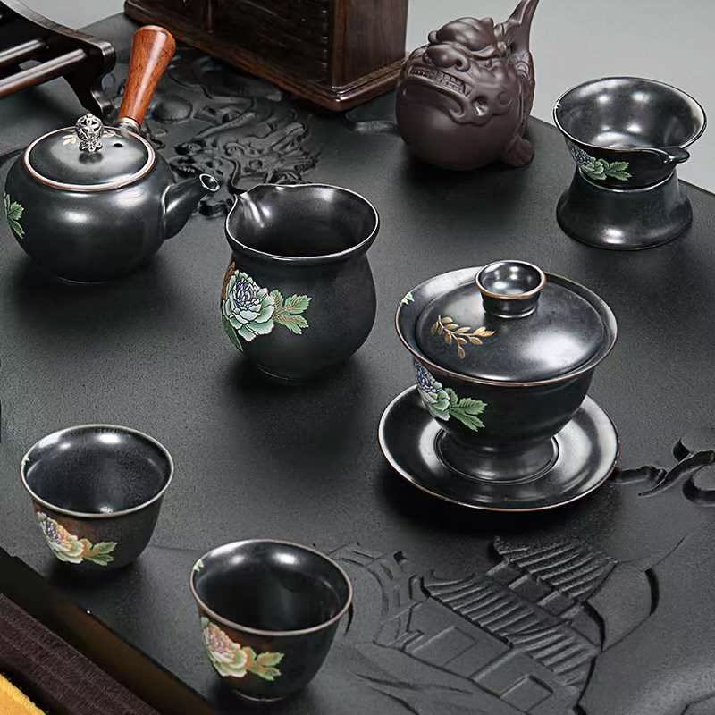 乌金石茶盘功夫茶具一套装家用豪华整套全自动茶道办公室|msdalam kategori pinggan mangkuk, set teh, Pakej teh - dari Buy2taobao.com untuk memberikan perkhidmatan ejen Taobao profesional membeli