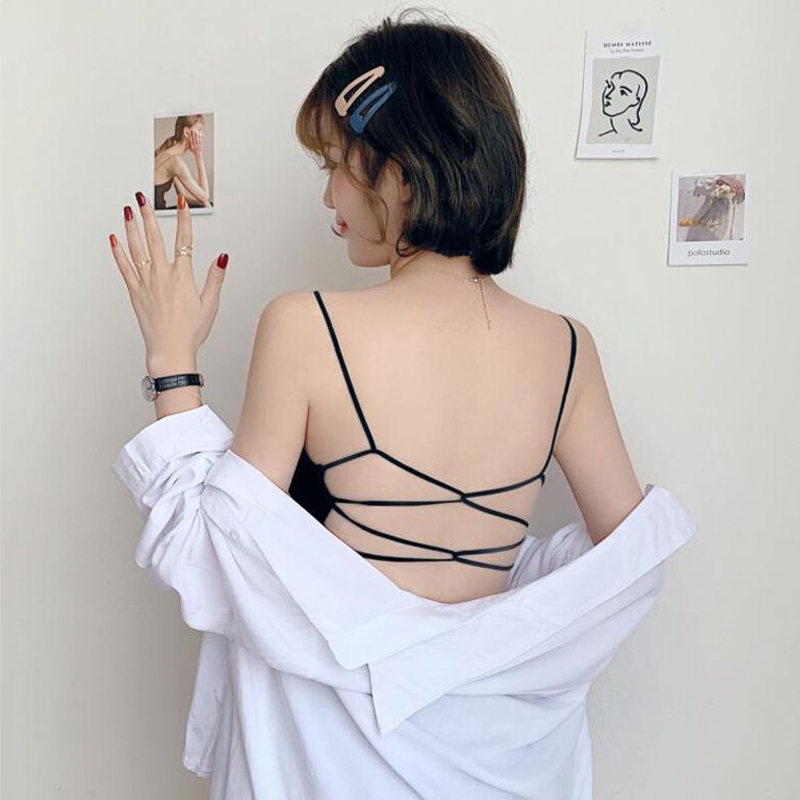 春夏韩版修身打底小吊带背心抹胸无钢圈带胸垫薄款美背文胸内衣女|ruв категории Женская одежда, Топика - от Buy2taobao.com для оказания профессиональной услуги покупки агента Taobao