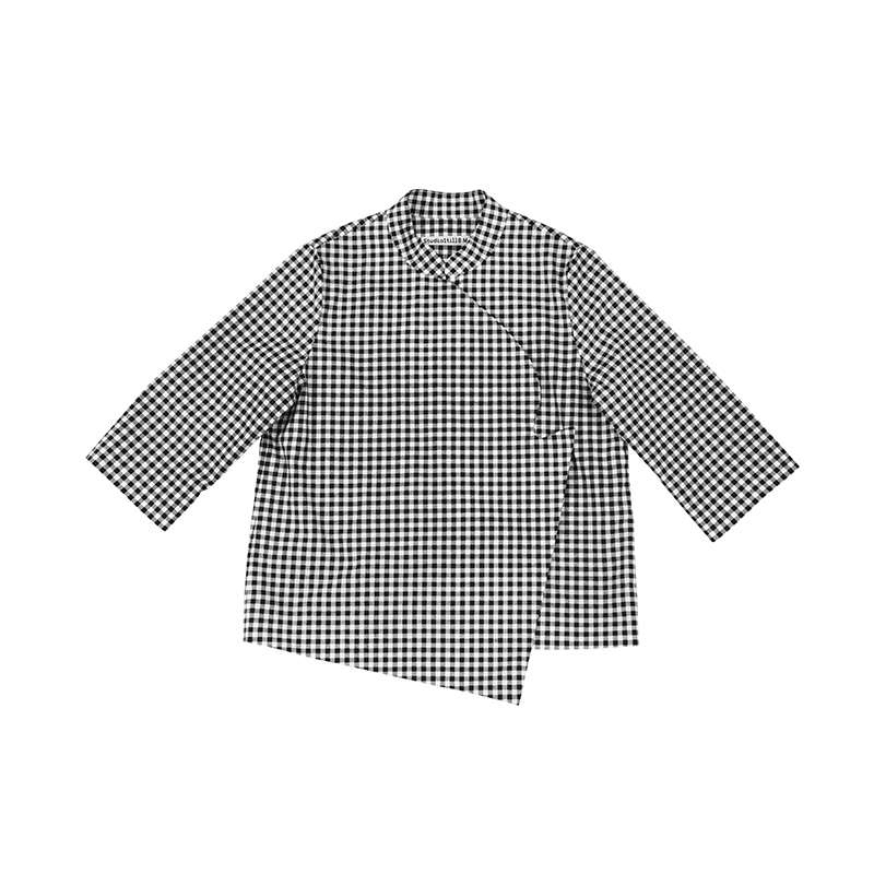 [Clearance Studio1till8 Red and white grid Black and white grid Chinese style Stand collar Short coatin the Women's clothing/Boutique , Jacket category - from Buy2taobao.com to provide professional Taobao agent buy service