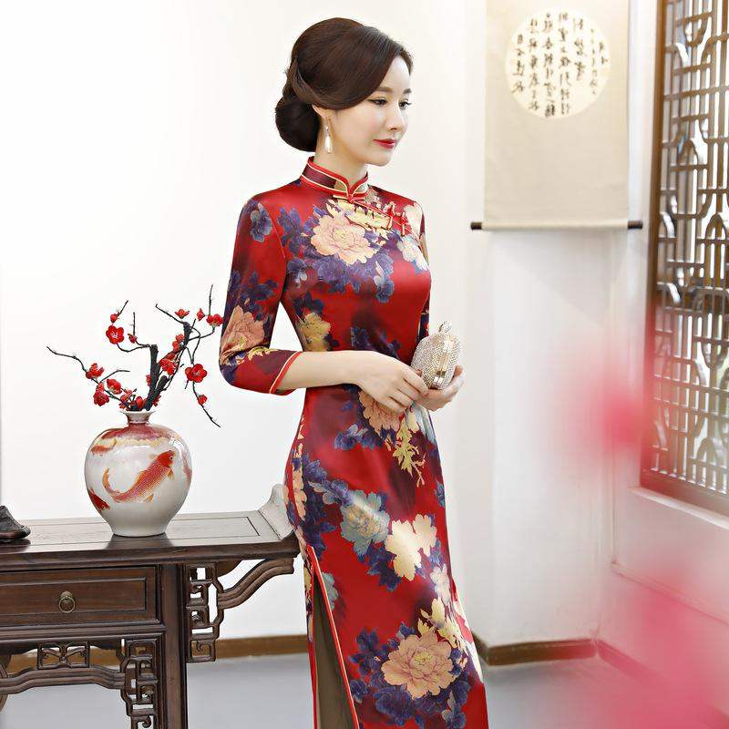 2019 new pattern Empress Tang Yan Yu-chi Chen Yu-chi Chen Same item Ni Ni Same item cheongsam The Flowers of Warin the Women's clothing/Boutique , Wedding/Cheongsam/Formal dress , Cheongsam category - from Buy2taobao.com to provide professional Taobao agent buy service