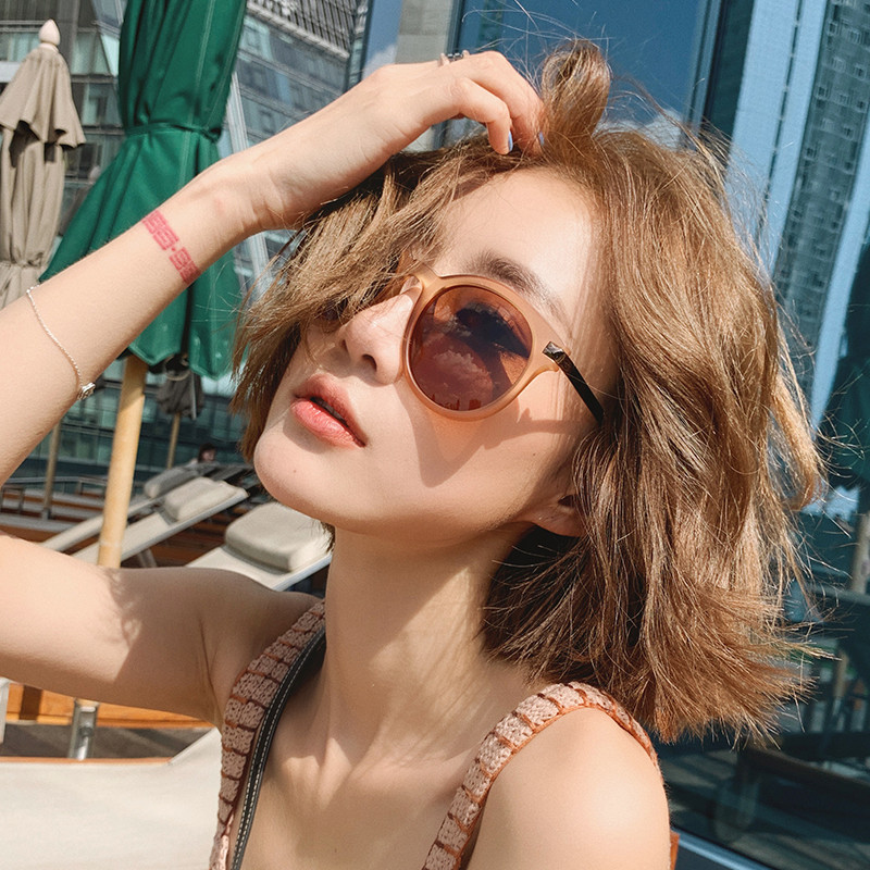 2019新款ins墨镜女茶色韩版潮网红偏光防紫外线太阳眼镜圆脸近视在类目 ZIPPO/瑞士军刀/眼镜, 太阳眼镜中 - 来自Buy2taobao.com提供专业的淘宝代购服务