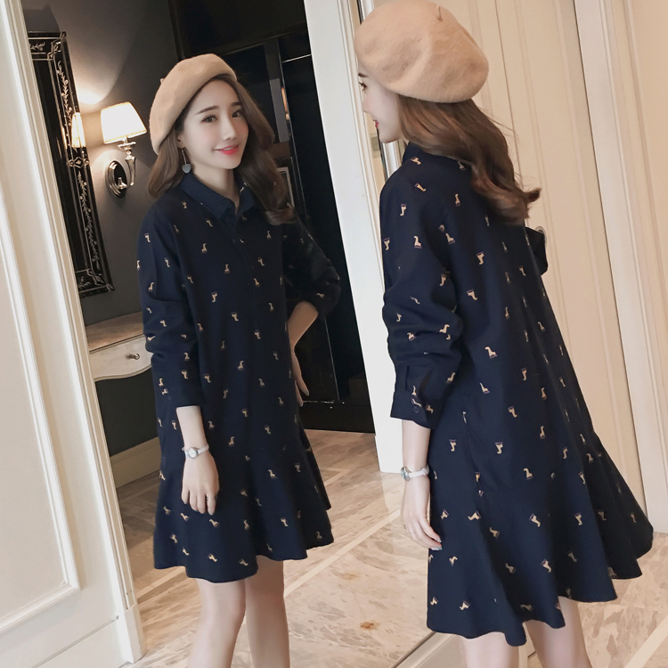 maternity dress Spring coat 2019 new pattern Spring Primer Easy fashion Freaky pregnant woman Dress Springin the Maternity/Maternal supplies/Nutrition , Maternity , Dress category - from Buy2taobao.com to provide professional Taobao agent buy service