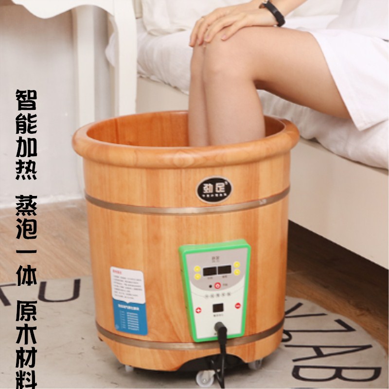 Foot bath Cask heating Fumigation Foot bath bucket household constant temperature Wash one's feet oak Foot bath basin With cover Advanced 40in the Family/Personal Cleaning Tools , Sanitary appliances/Bathroom accessories , Foot tub/Foot tub category - from Buy2taobao.com to provide professional Taobao agent buy service