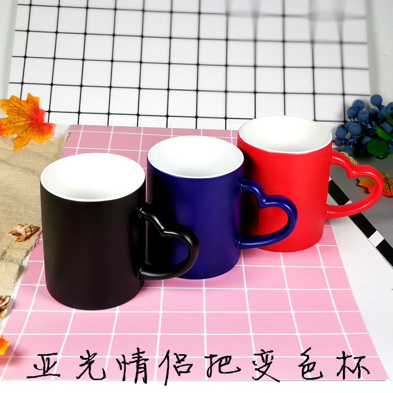 热转印杯子耗材陶瓷空白广告礼品马克杯涂层亚光情侣心形把变色杯在类目 个性定制/设计服务/DIY, 日用/装饰定制, 杯子定制, 马克杯中 - 来自Buy2taobao.com提供专业的淘宝代购服务