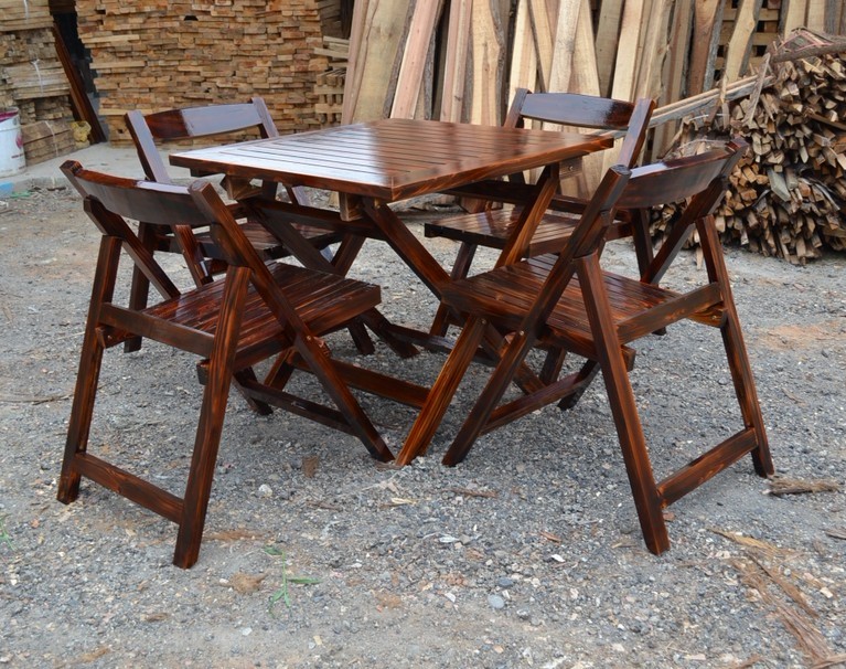 leisure time fold Solid wood Tables and chairs Carbonized wood Anticorrosive wood outdoor balcony courtyard bar Tables and chairs outdoors furniturein the Business/Office Furniture , Dining/Baking furniture , Ovens category - from Buy2taobao.com to provide professional Taobao agent buy service