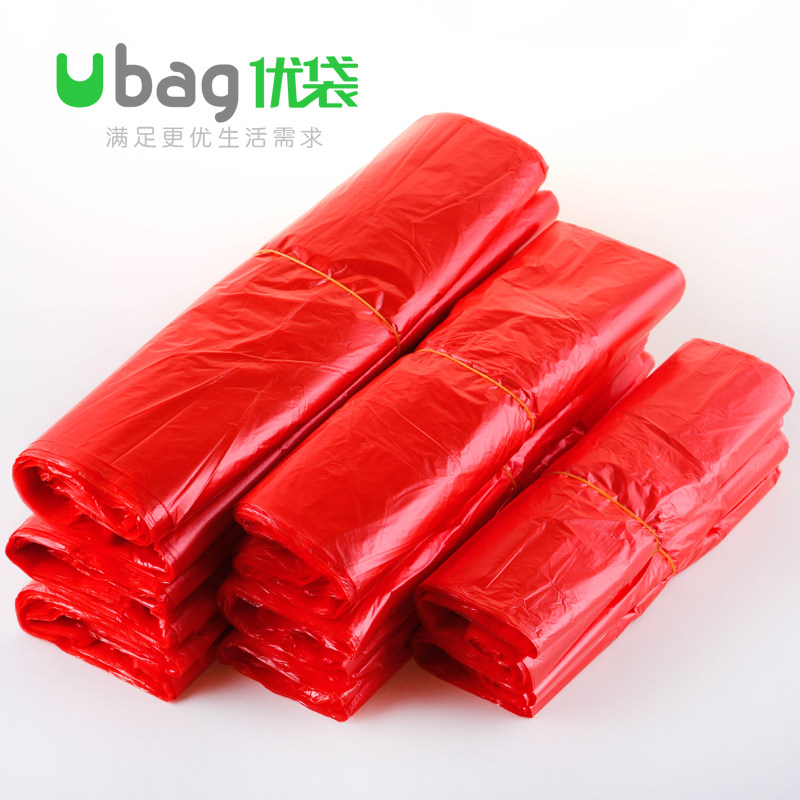 红色塑料背心袋子加厚批发包邮大小手提一次性水果蔬菜购物方便袋