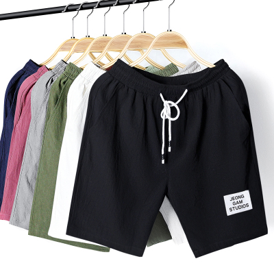 短裤男夏季五分裤男士宽松休闲运动5分七分中裤潮流沙滩裤大裤衩