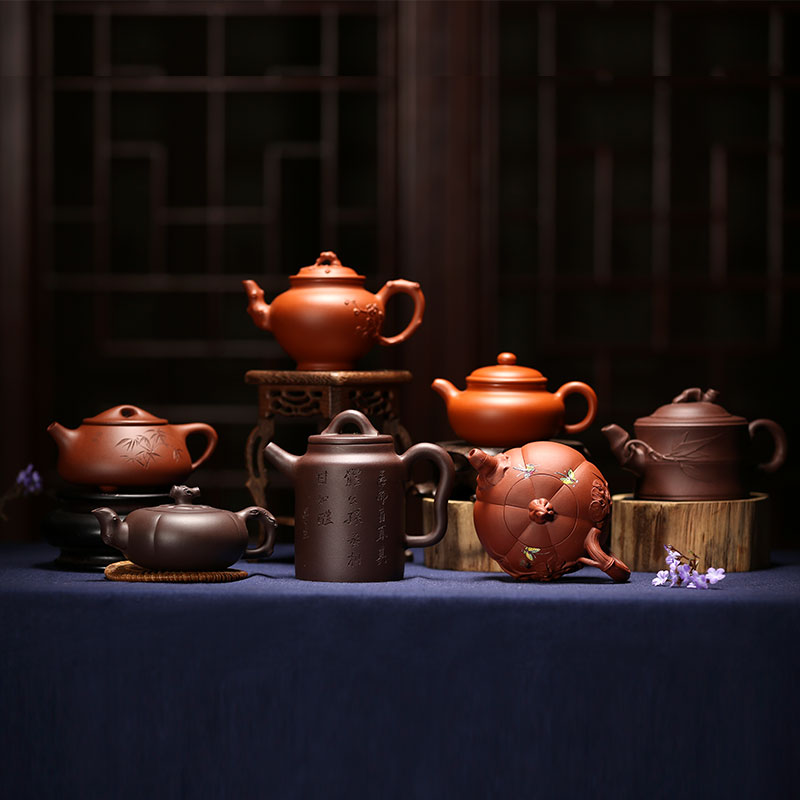 紫砂七老名家大师石石瓢紫砂壶宜兴纯手工家用茶壶在类目 家居饰品, 摆件中 - 来自Buy2taobao.com提供专业的淘宝代购服务