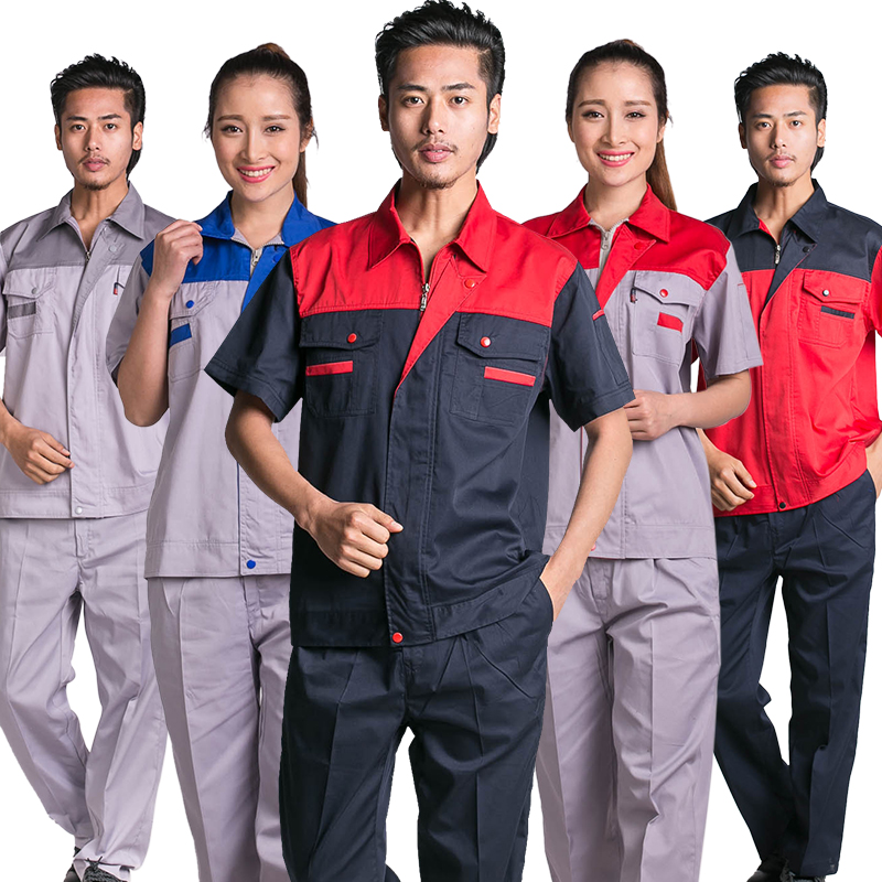 夏季短袖工作服套装男半袖汽修工作服劳保服工服套装物流工作服|ruв категории Мужская одежда, костюм, оснастки форму - от Buy2taobao.com для оказания профессиональной услуги покупки агента Taobao