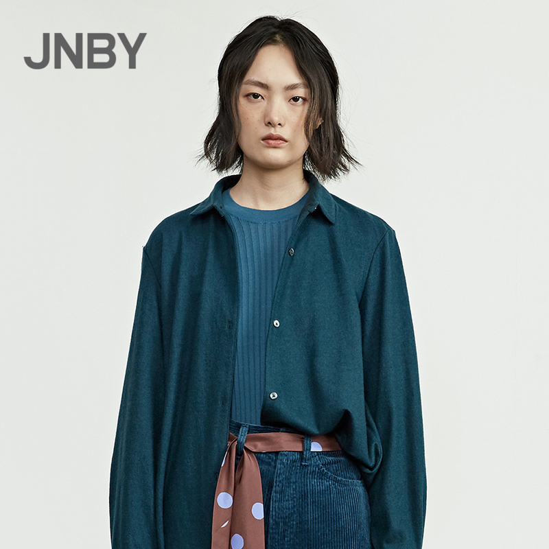 JNBY/江南布衣秋冬新品简约翻领个性羊毛衬衣外套女5H9100800在类目 女装/女士精品, 衬衫中 - 来自Buy2taobao.com提供专业的淘宝代购服务