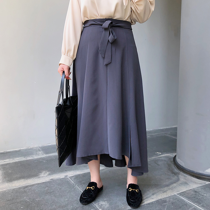 【李潇洒】胖mm飘逸气质不规则雪纺半身裙女春大码宽松遮肉中长裙|ruв категории Женская одежда, юбка - от Buy2taobao.com для оказания профессиональной услуги покупки агента Taobao