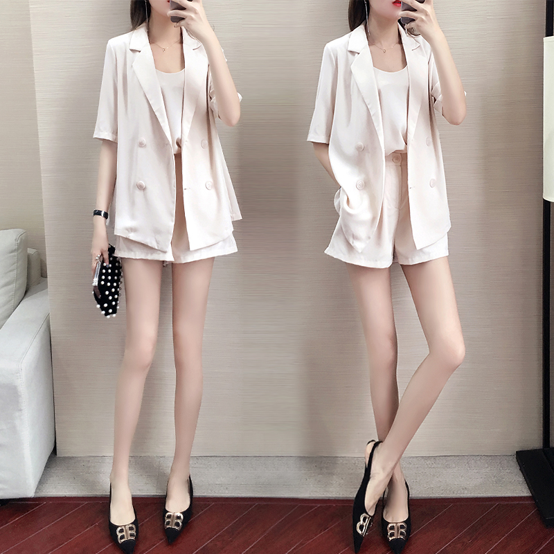 洋气小西装外套女夏天时尚薄款2019新款休闲气质西服短裤套装夏季|ruв категории Женская одежда, костюм - от Buy2taobao.com для оказания профессиональной услуги покупки агента Taobao