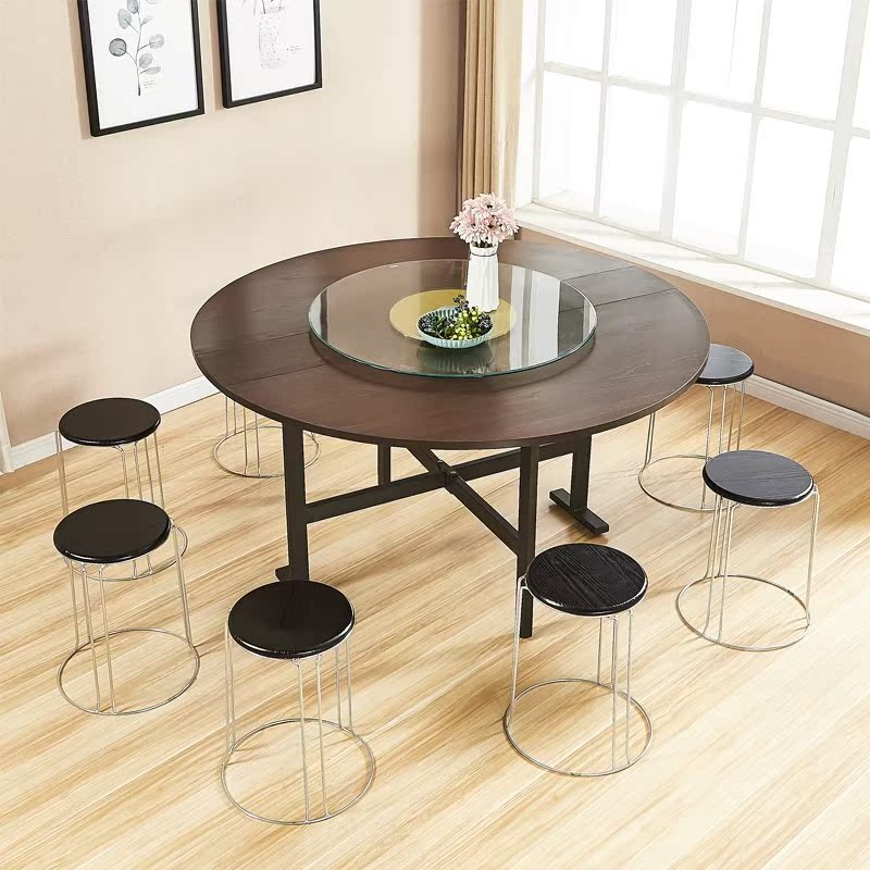 household round table Folding table Foldable move dining table simple and easy multi-function hotel circular desktop Large tablein the Residential furniture , Tables , Folding table category - from Buy2taobao.com to provide professional Taobao agent buy service