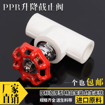 PPR截止阀水管阀门ppr升降式阀芯204分256分32 1寸 PPR水管管件配