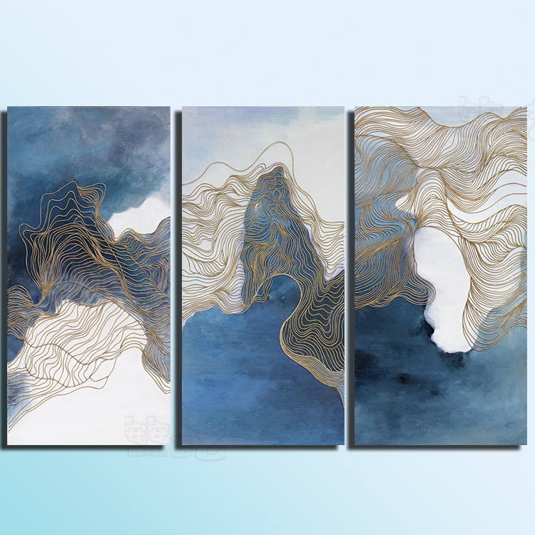 简约现代创意抽象画芯新中式禅意装饰画芯竖版组合挂画清新三联画|ruв категории Домашний быт, декоративная живопись, современные декоративные картины - от Buy2taobao.com для оказания профессиональной услуги покупки агента Taobao