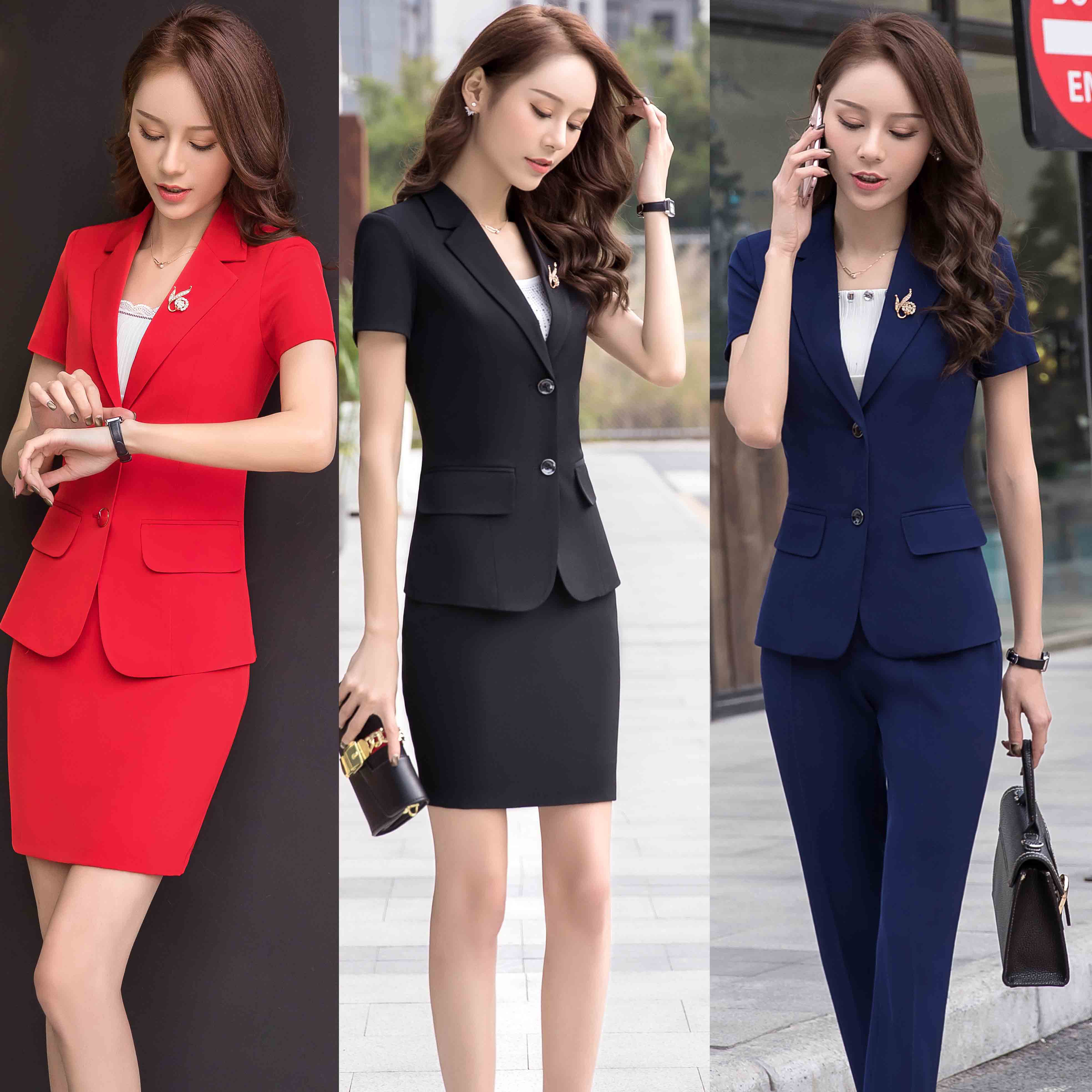 Summer Professional Suit Female Temperament Hotel Manager's在類目 女裝/女士精品, 套裝/學生校服/工作制服, 職業女裙套裝中 - 來自Buy2taobao.com提供專業的淘寶代購服務