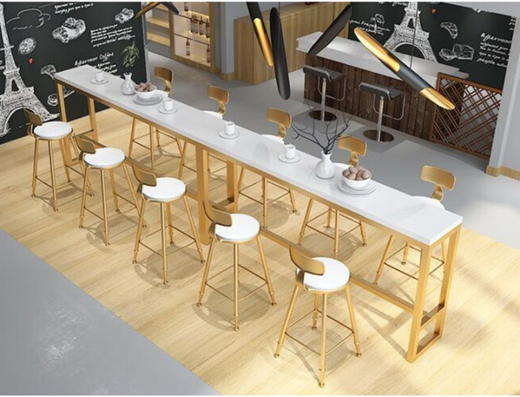 Simplicity modern golden Bar Desk Iron art leisure time Bar stool Bar counter Tables and chairs combination Tall tables Coffee Tables Restaurantin the Residential furniture , Case/Taiwan class , Bar category - from Buy2taobao.com to provide professional Taobao agent buy service