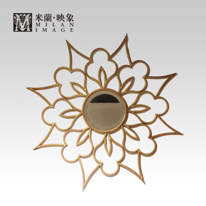 Milan Image modern originality Iron art Hanging mirror European style Room family decorate indoor Home Furnishing bedroom Light extravagance Wall decorationin the Home accessories , Mural category - from Buy2taobao.com to provide professional Taobao agent buy service